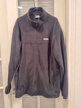 Columbia Men’s Full-Zip Fleece Jacket — Charcoal Gray